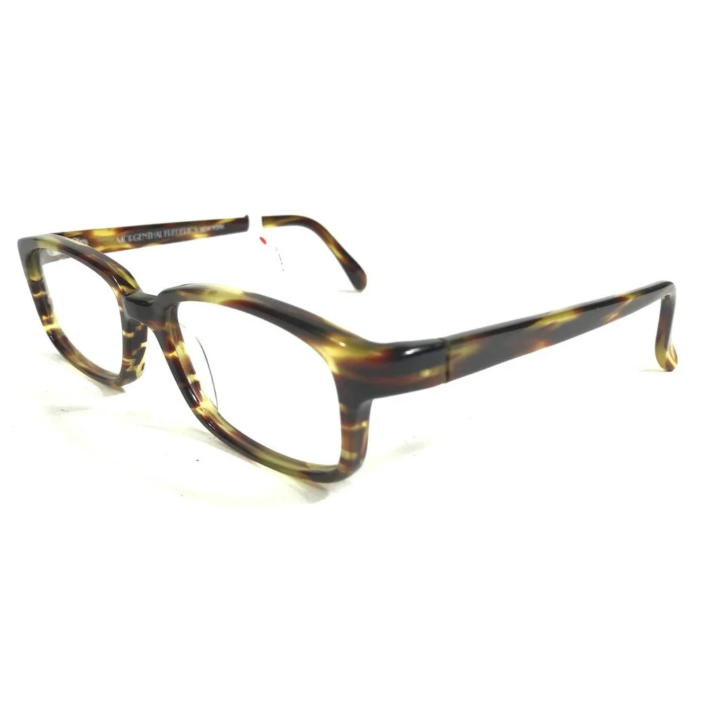 Morgenthal Frederics Eyeglasses Frames 139 342 Brown Horn Rectangular 52-18-139